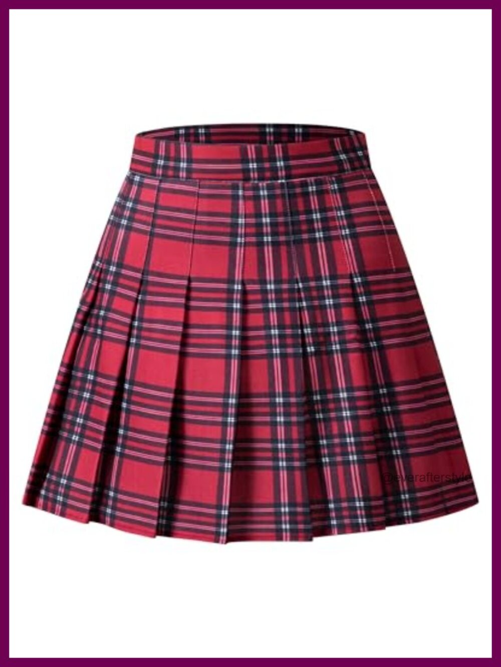 Women's High-Waisted Pleated A-Line Mini Tennis Skater Skirt